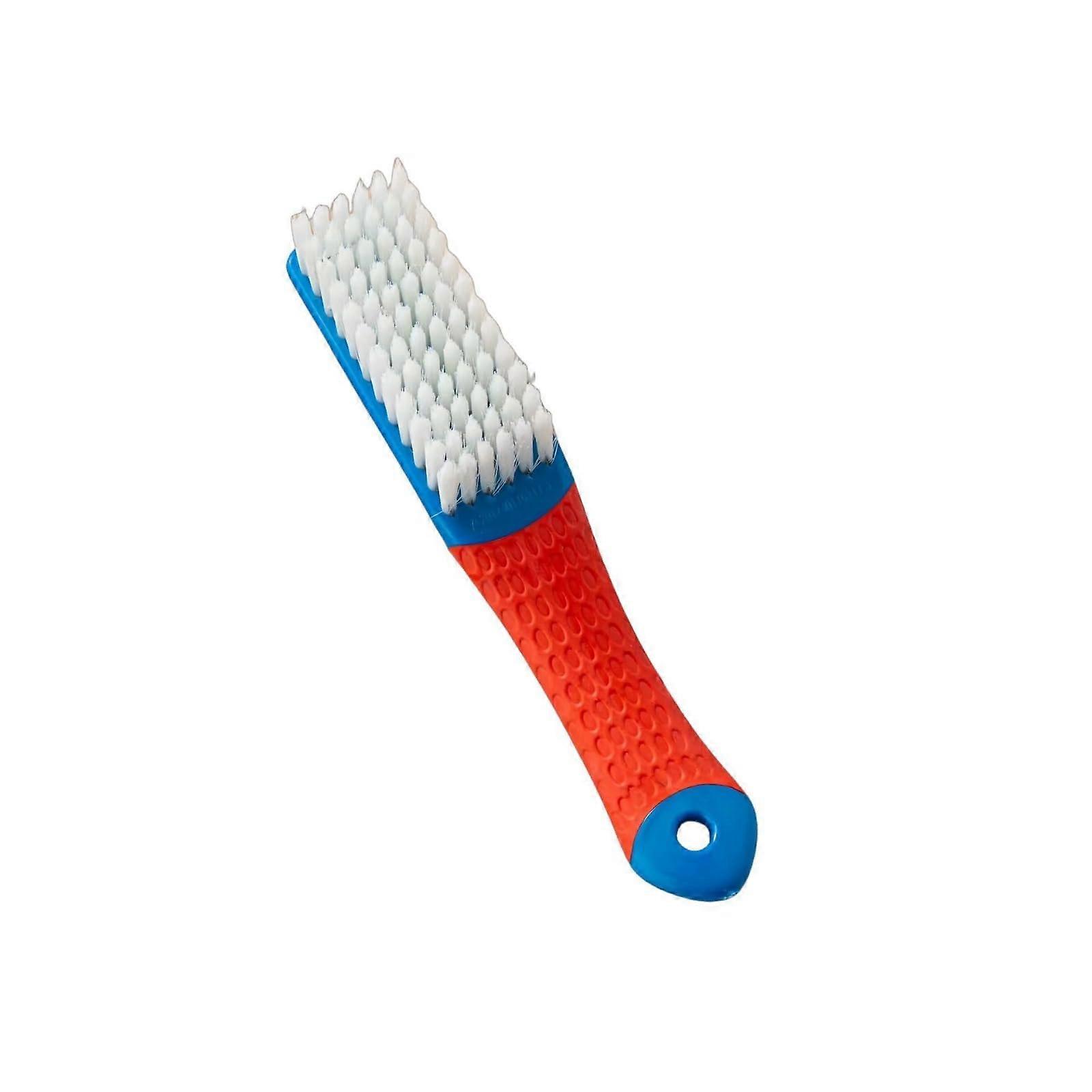 Long Handle Soft Bristle Shoe Cleaning Brush for Clothes and Laundry, Plastic, Blue