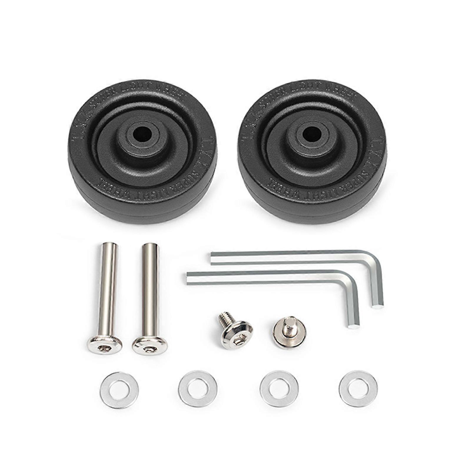 2PCS Quiet Spinner Suitcase Replacement Wheels Practical Plastic Rollers Easy Installation Luggage Accessories Multicolor