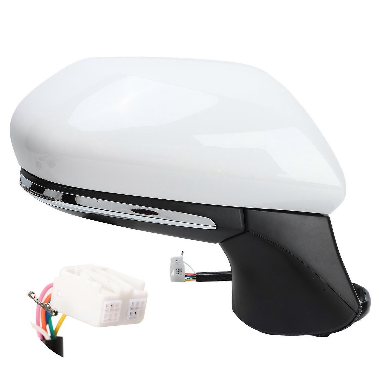 Super White Power Heated Side Mirror with Turn Signal BSM for Camry XV70 2018‑2022 Right
