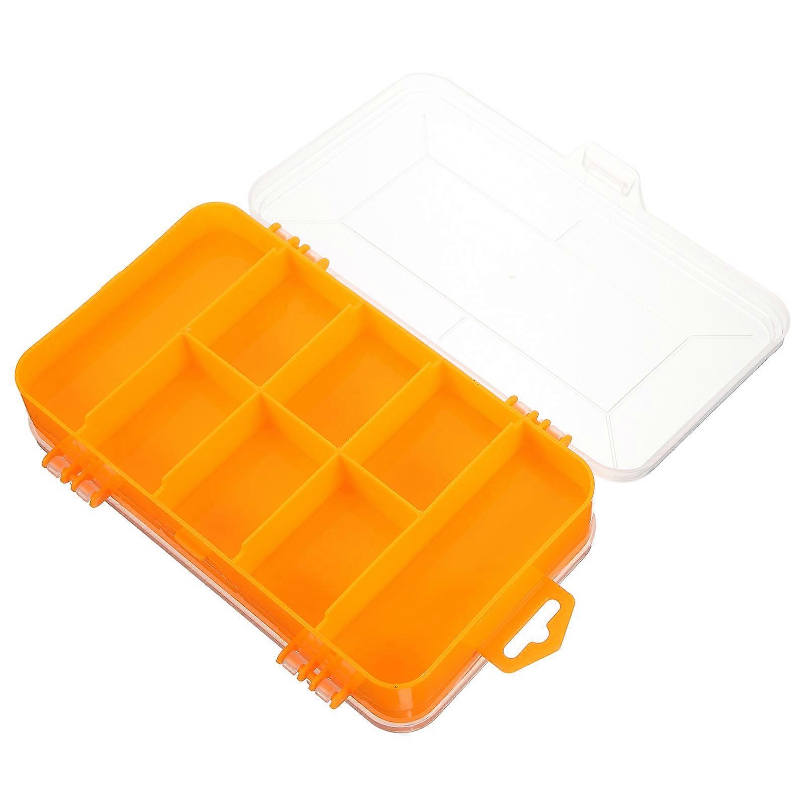 Hardware Organizer Box Plastic Organizer Box Double Sided Compartment Storage Container for Beads