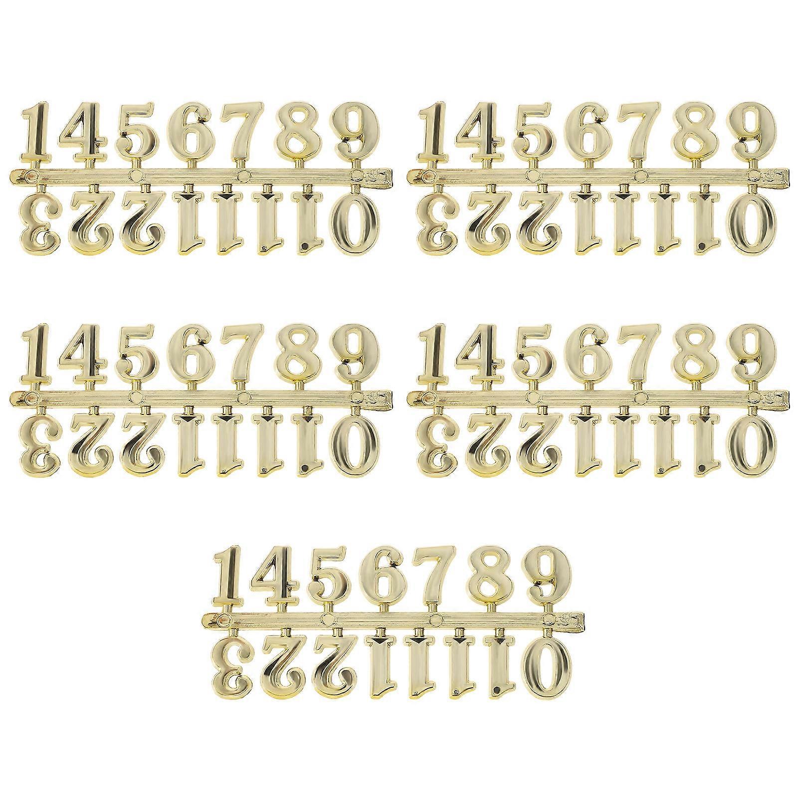 5 Sets Arabic Clock Numbers DIY Clock Arabic Number Decoration Clock Arabic Number