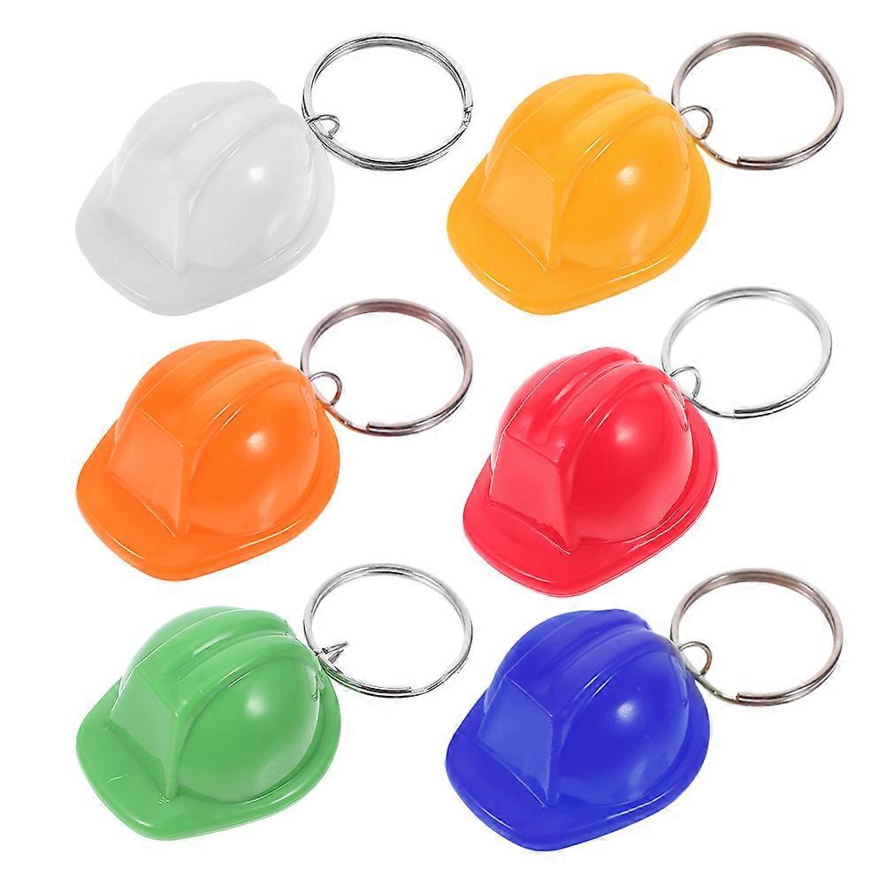 6Pcs Mini Construction Keychain for DIY Construction Toys