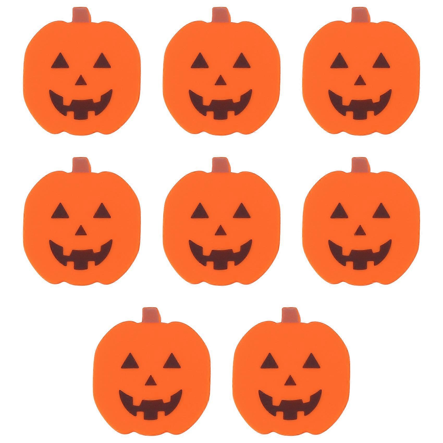 Pumpkin Knobs, Cartoon Soft Cabinet Knobs, Halloween Pumpkin Cabinet Handle, Fun Halloween Home Decor 8Pcs