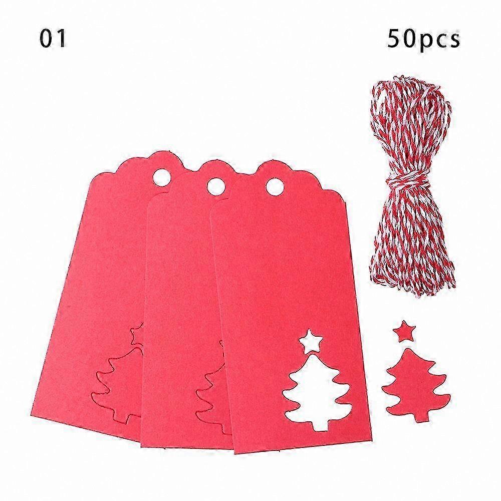 Étiquettes en papier kraft à motifs de flocons de neige pour décorations de sapin de Noël, étiquettes de remerciement, fournitures de bricolage pour les fêtes
