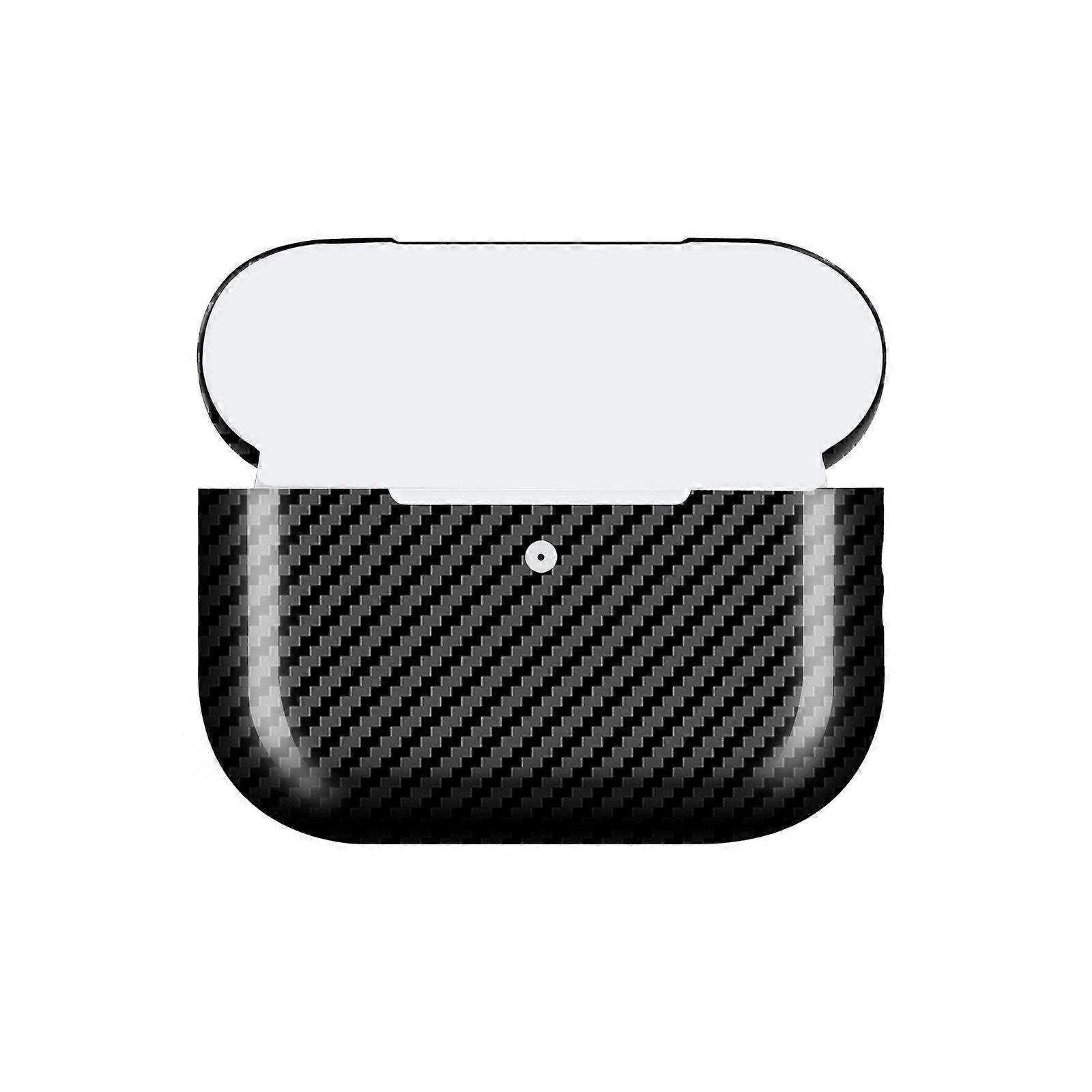 Thin Carbon Fiber Protective Case Wireless earbud Compatible Wireless Charging and Scratch Resistant  Twill smooth S