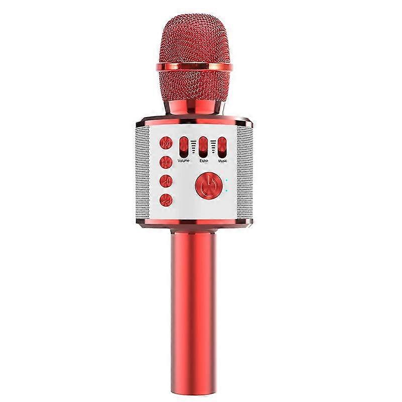 Wireless Karaoke Microphone Bluetooth-compatible Handheld Portable Speaker Home Ktv Player With Dancing  Record Function