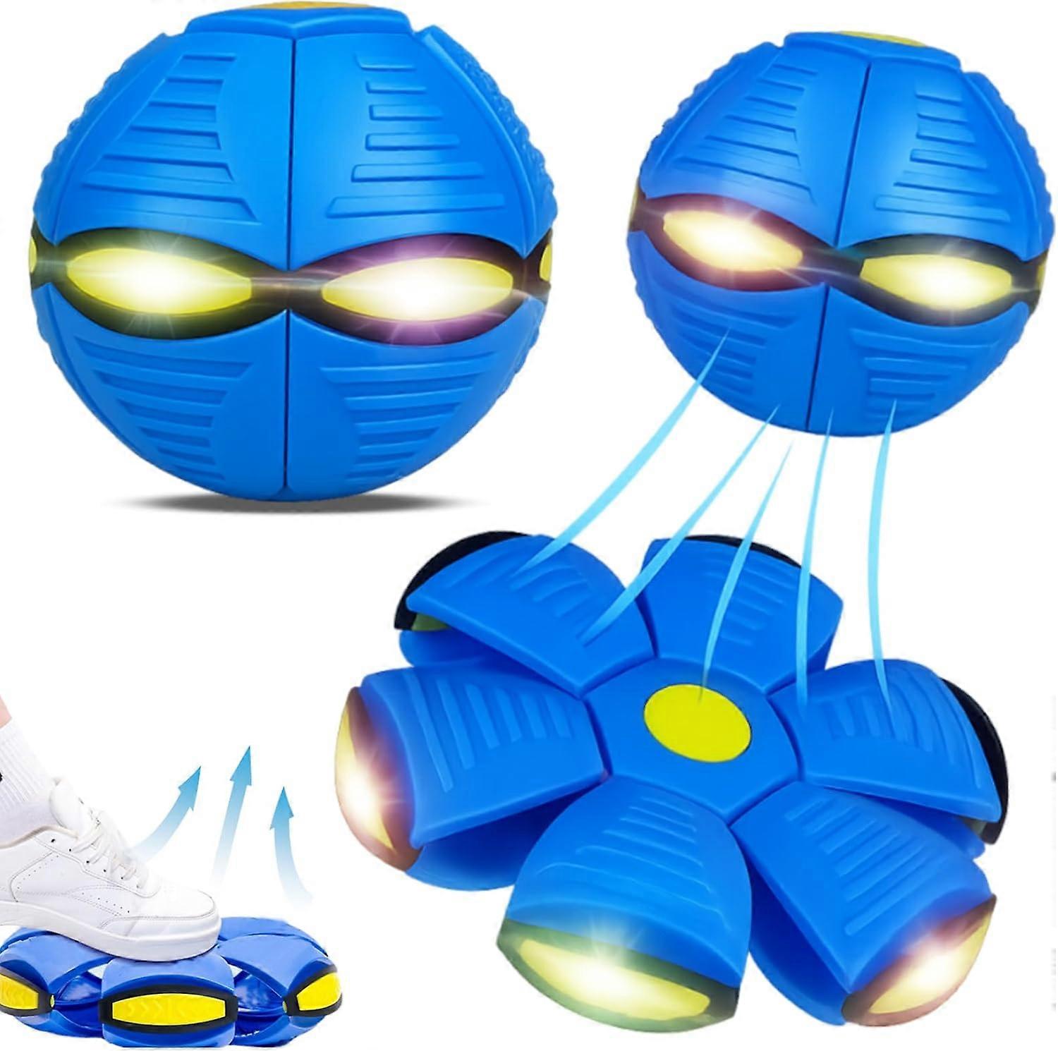 Children's Bouncing Ball Magic Meta Ball - Children Bouncing Balls Magic Metaball Flying Saucer Bouncy Balls, Parent-Child Interaction (Two Colors A)