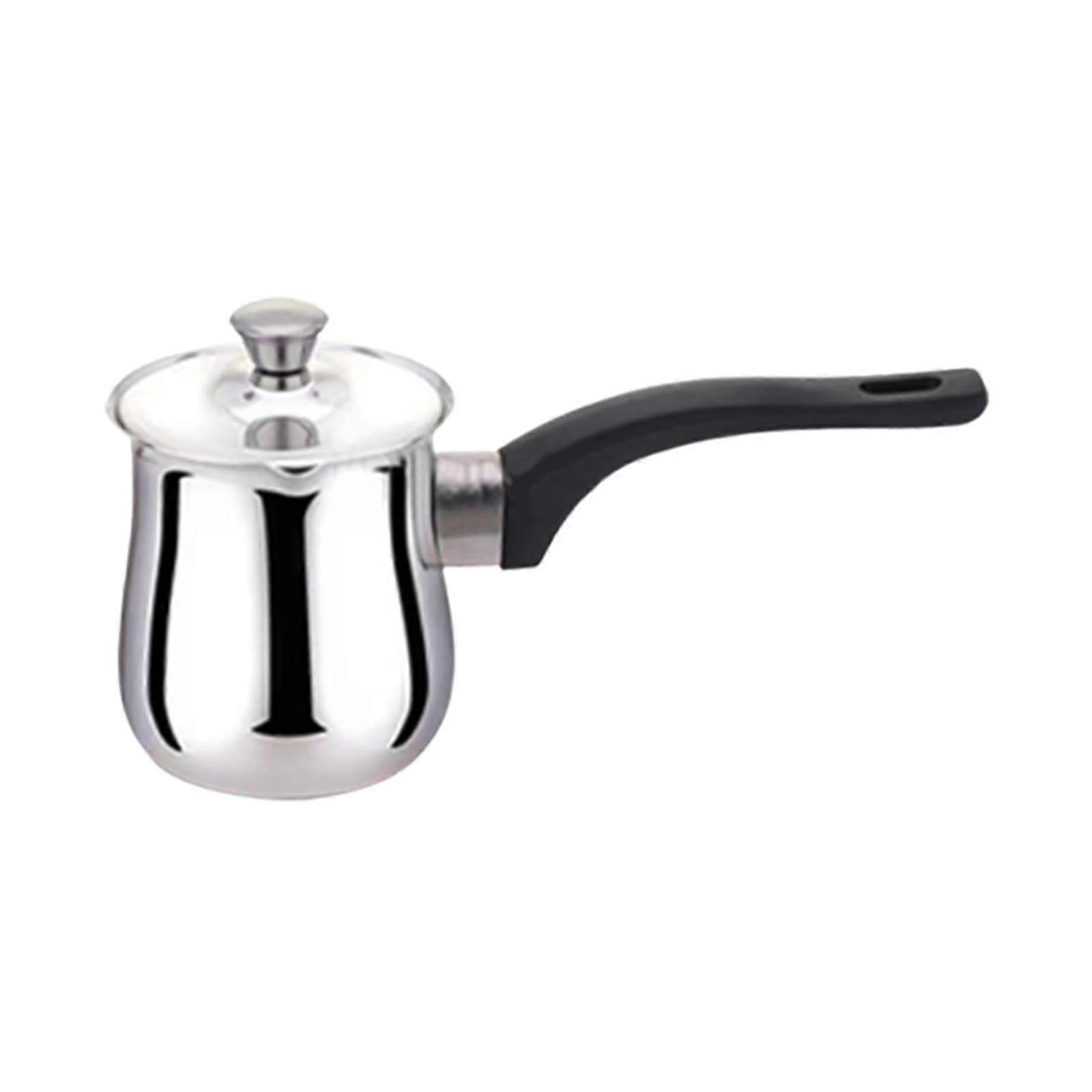 Turkish Coffee Pot 900ml Stainless Steel with Precision Pour Spout and CoolTouch Handle for Brewing