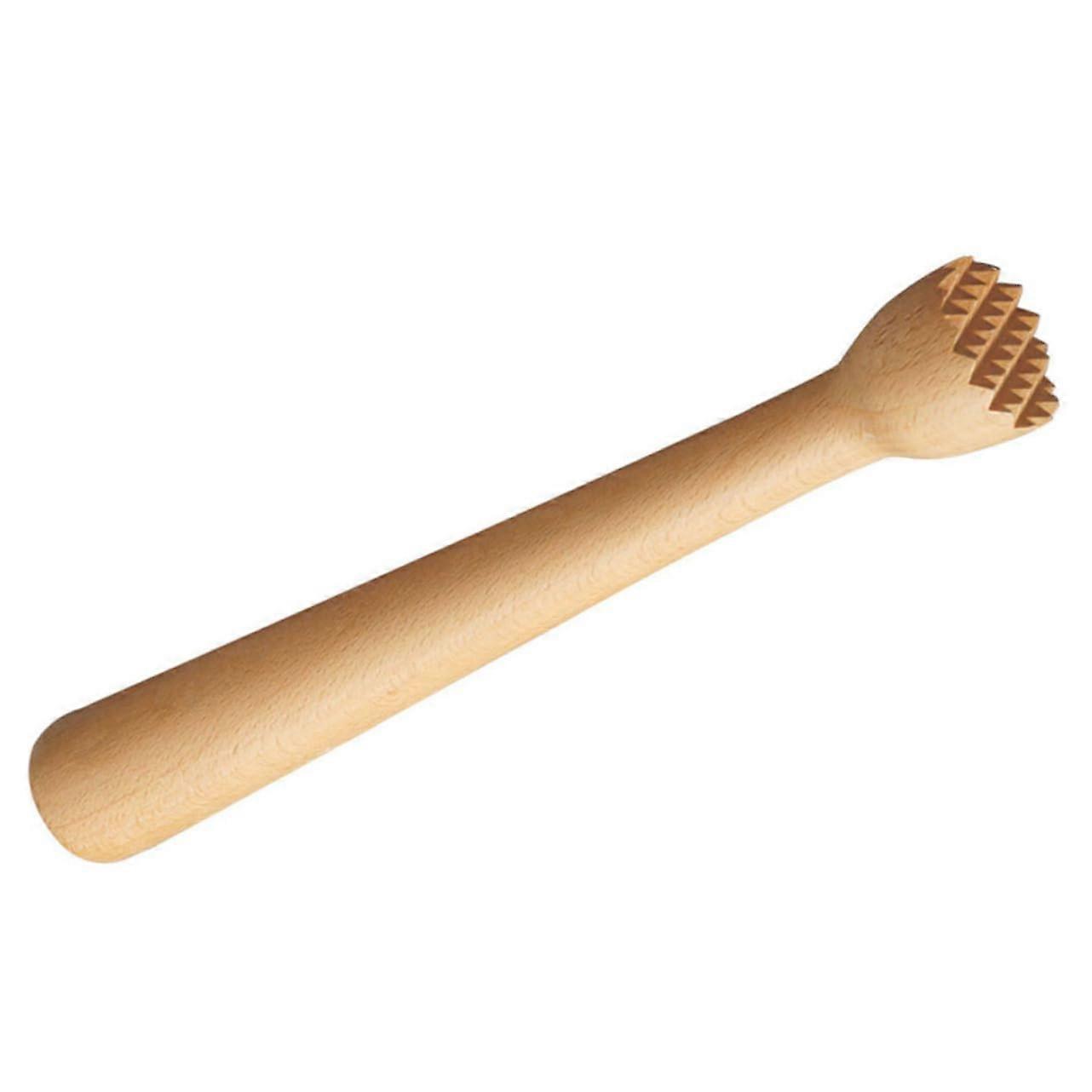 Cocktail Muddler Beech Wood Ergonomic Ice Crusher for Mojitos Mixed Drinks Home Bar Café Use