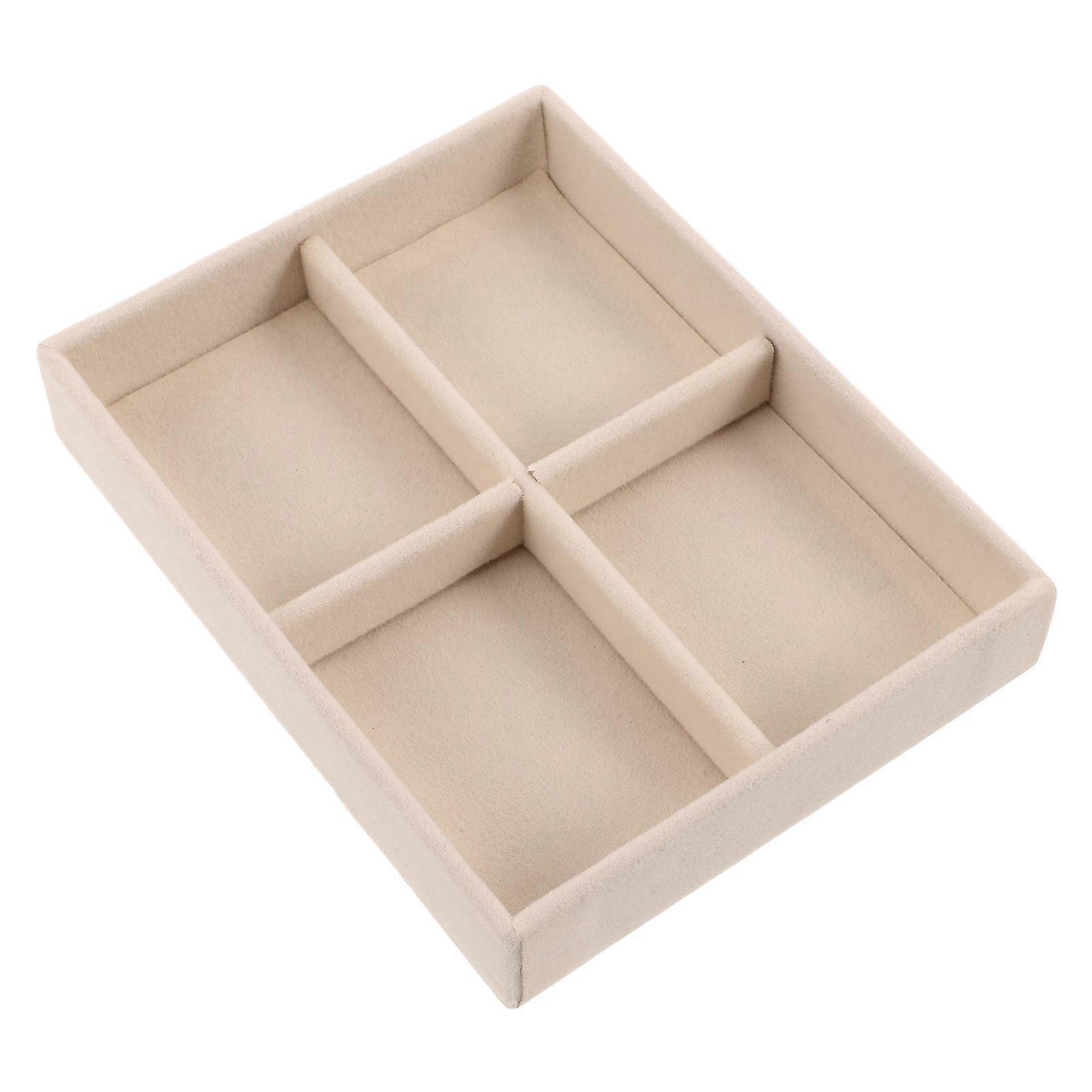 Small Jewelry Display Tray Ring Organizer with Multifunctional Storage Case