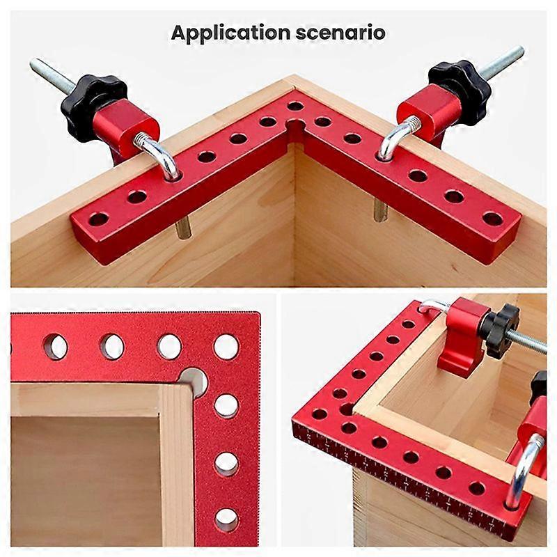 2Pcs 90 Degree Squares Right Angle Clamping 5.5X5.5inch L-Type Tool