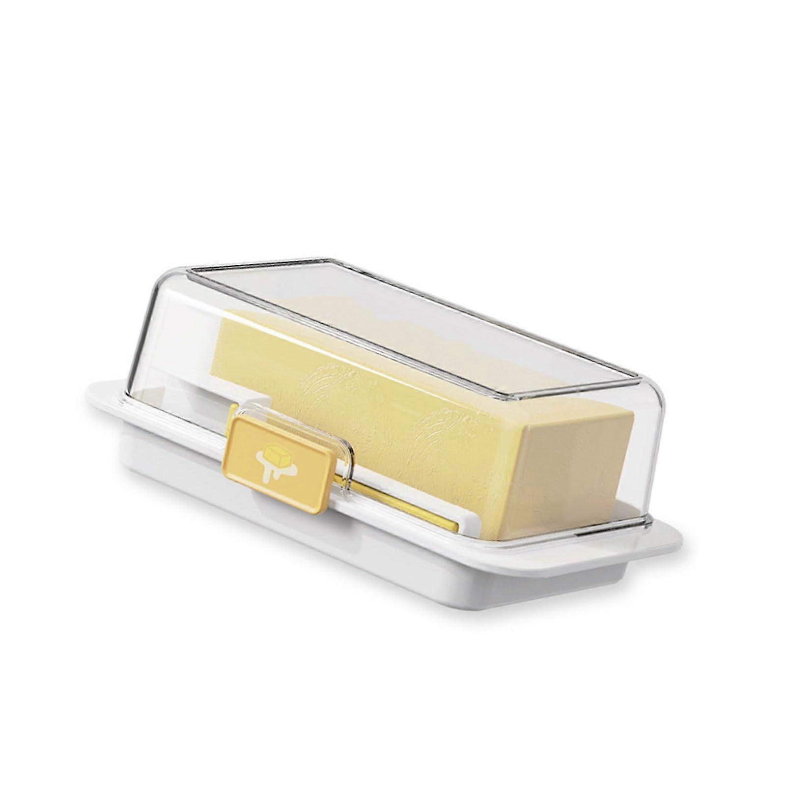 Butter Dish with Airtight Freshness Seal, Microwave Safe, Fits East and West Coast Butter Sizes