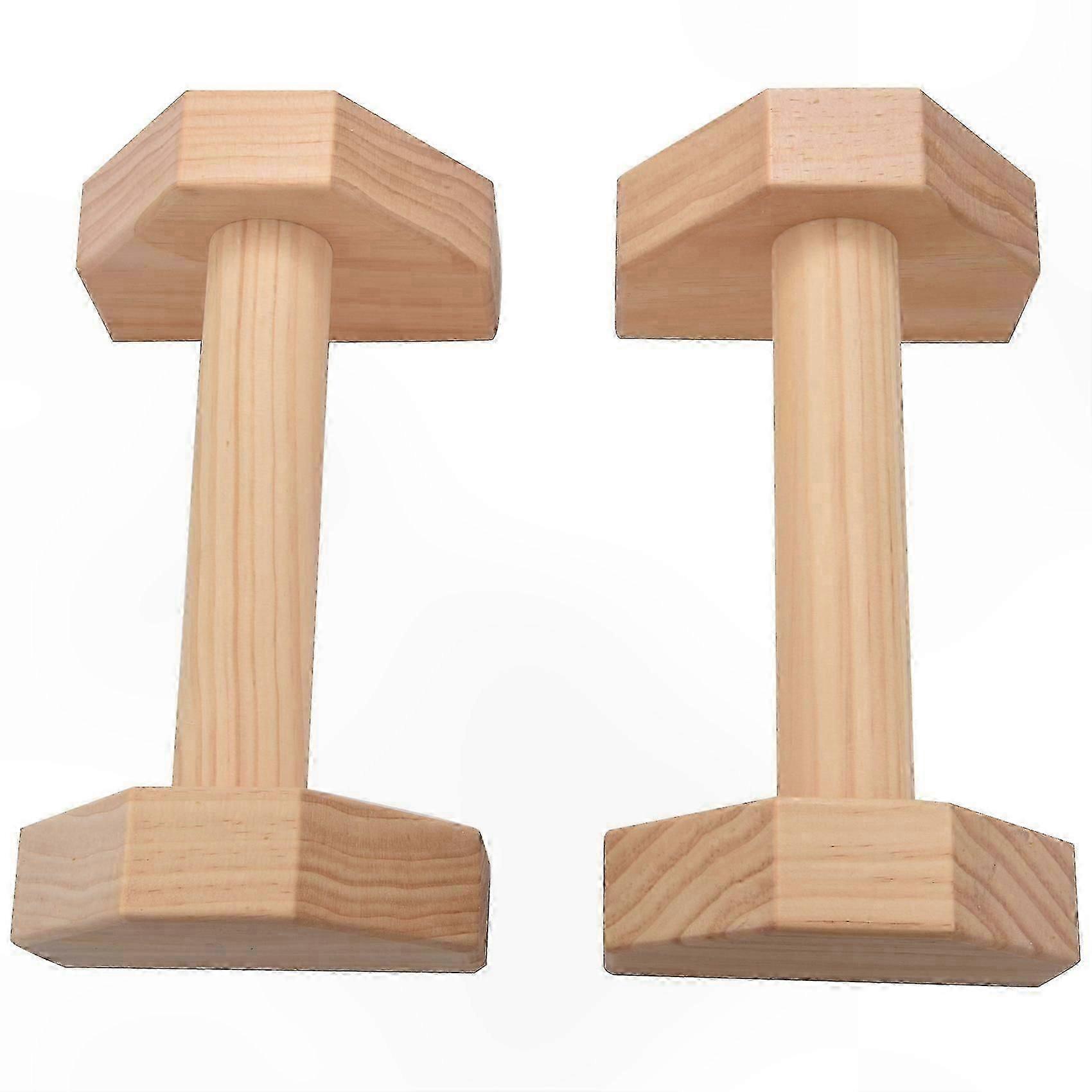 Parallettes خشبية للجمباز ومعدات التدريب الجمباز والتمارين الجمبية قضبان الوقوف على اليدين أدوات ممارسة اللياقة البدنية