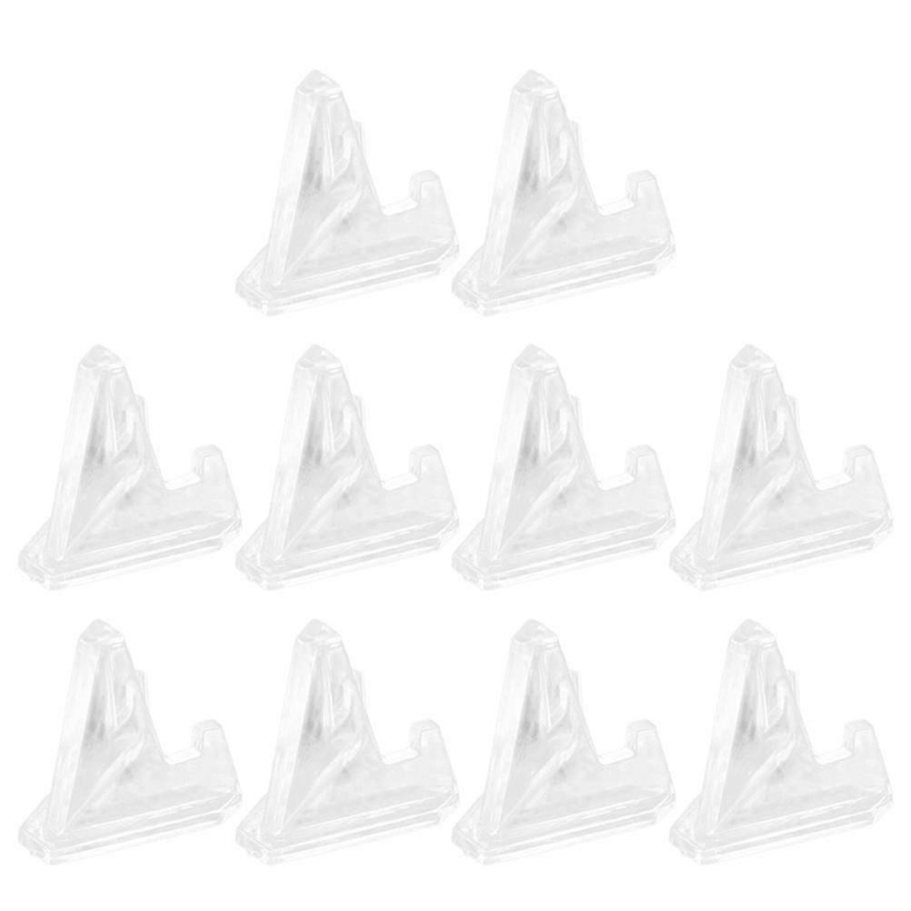 10Pack Coin Collection Display Holders For Miniatures Simple Design Acrylic 3.6X3.6CM Stands