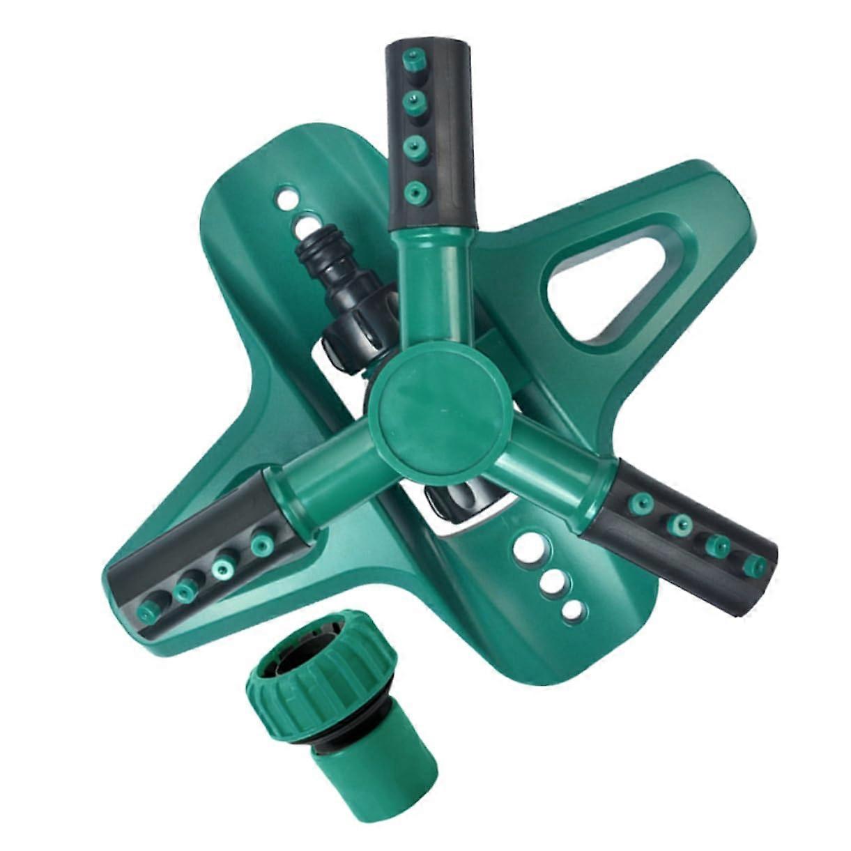 Garden Sprinkler 360° Automatic Rotating Lawn Watering System with Stable Base for Garden and Plants