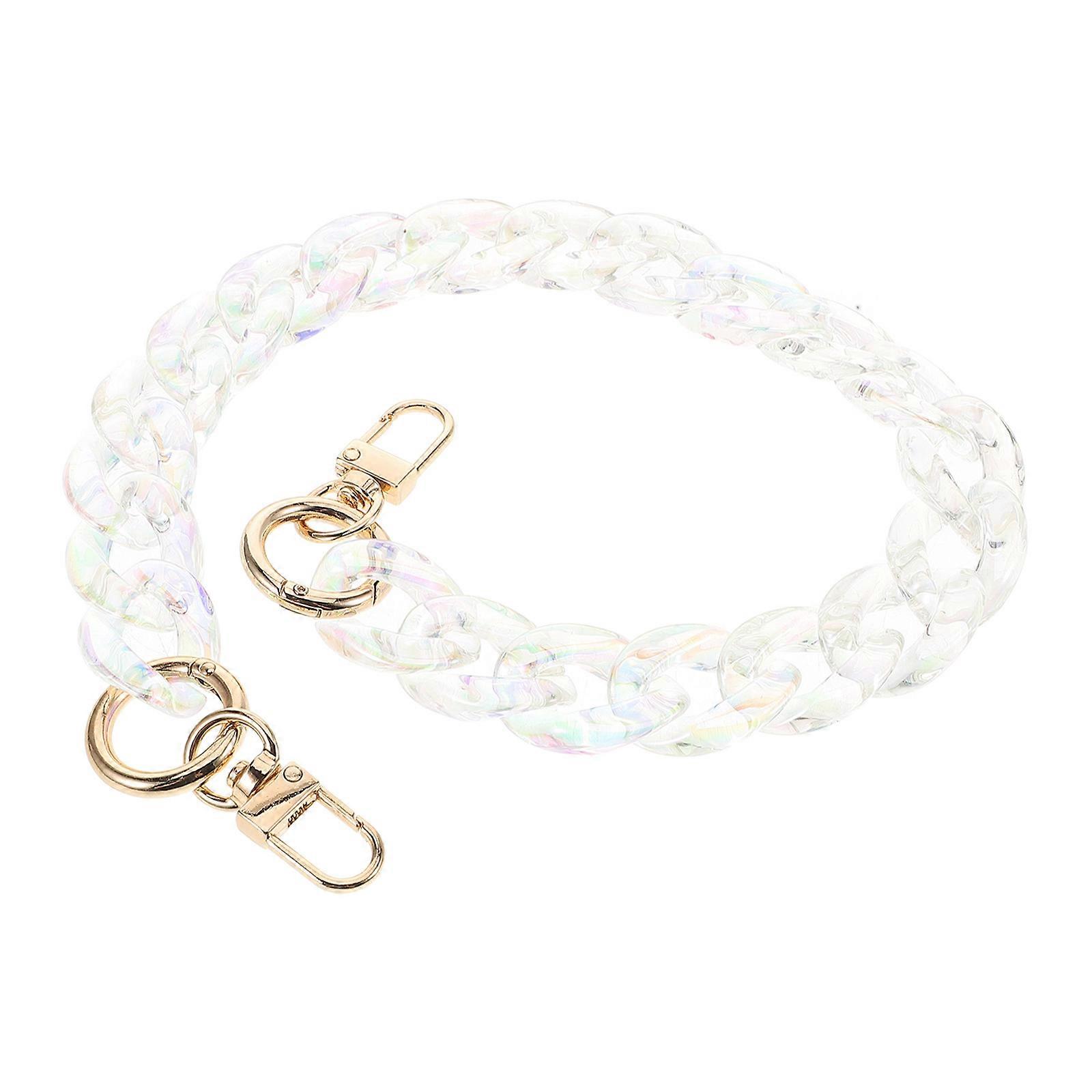 Transparent Acrylic Chain Purse Strap for Shoulder Use Bag Handle