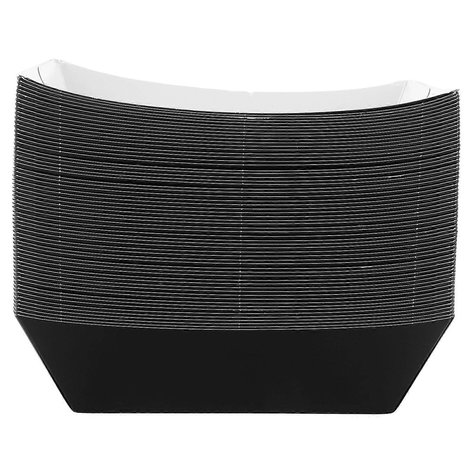 Black Corn Tortilla Boat Shaped for 60Pcs Taco