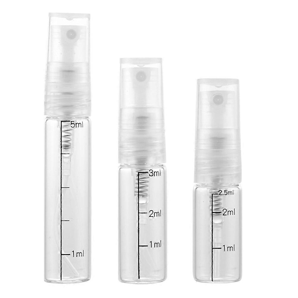 White Scale Spray Bottle Glass for Perfume Storage 20Pcs Set