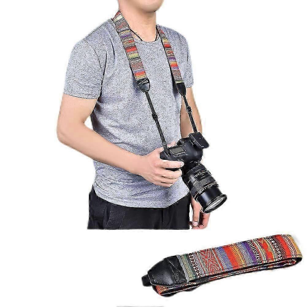 Shoulder Strap For Portable Video Camera - Elastic Adjustable, DSLR Style Compatible with RIEM PU6004