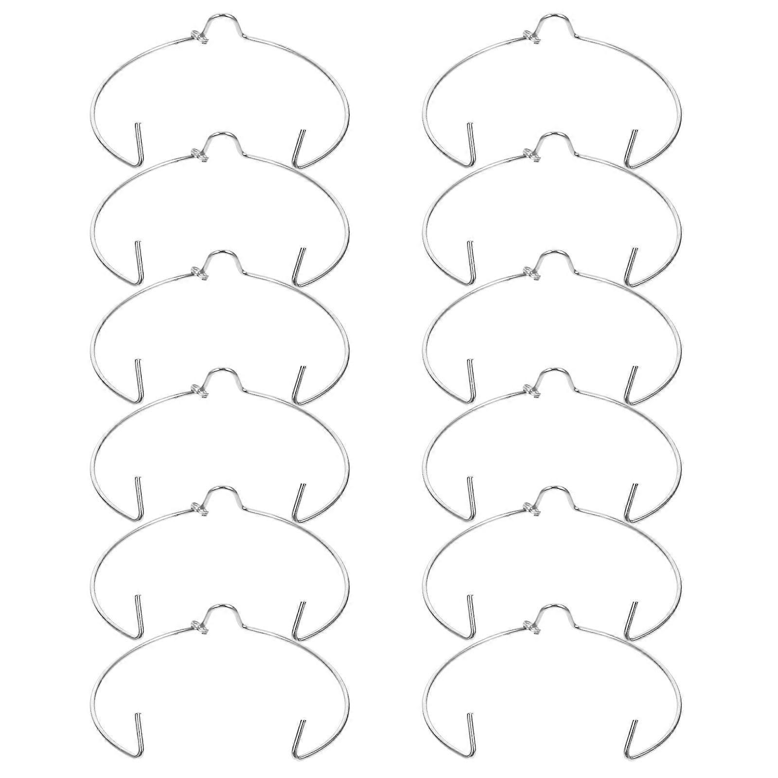 Halogen Lamp Retaining Spring Clips for Fixation 24Pcs Manganese Steel Silver