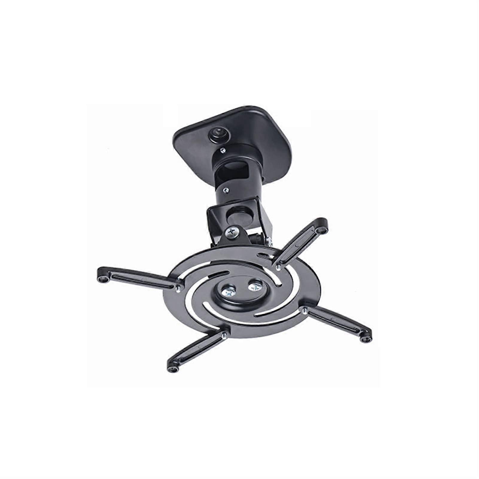 Projector Mount with Adjustable Extension Arm, 360° Rotation Ceiling and Wall Bracket, Brass