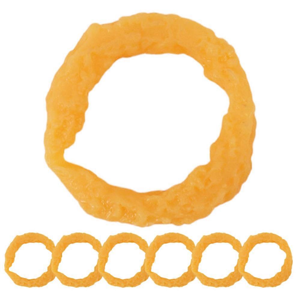 Artificial Food Squid Ring Model for Pretend Play 8Pcs Simulation Food Toy