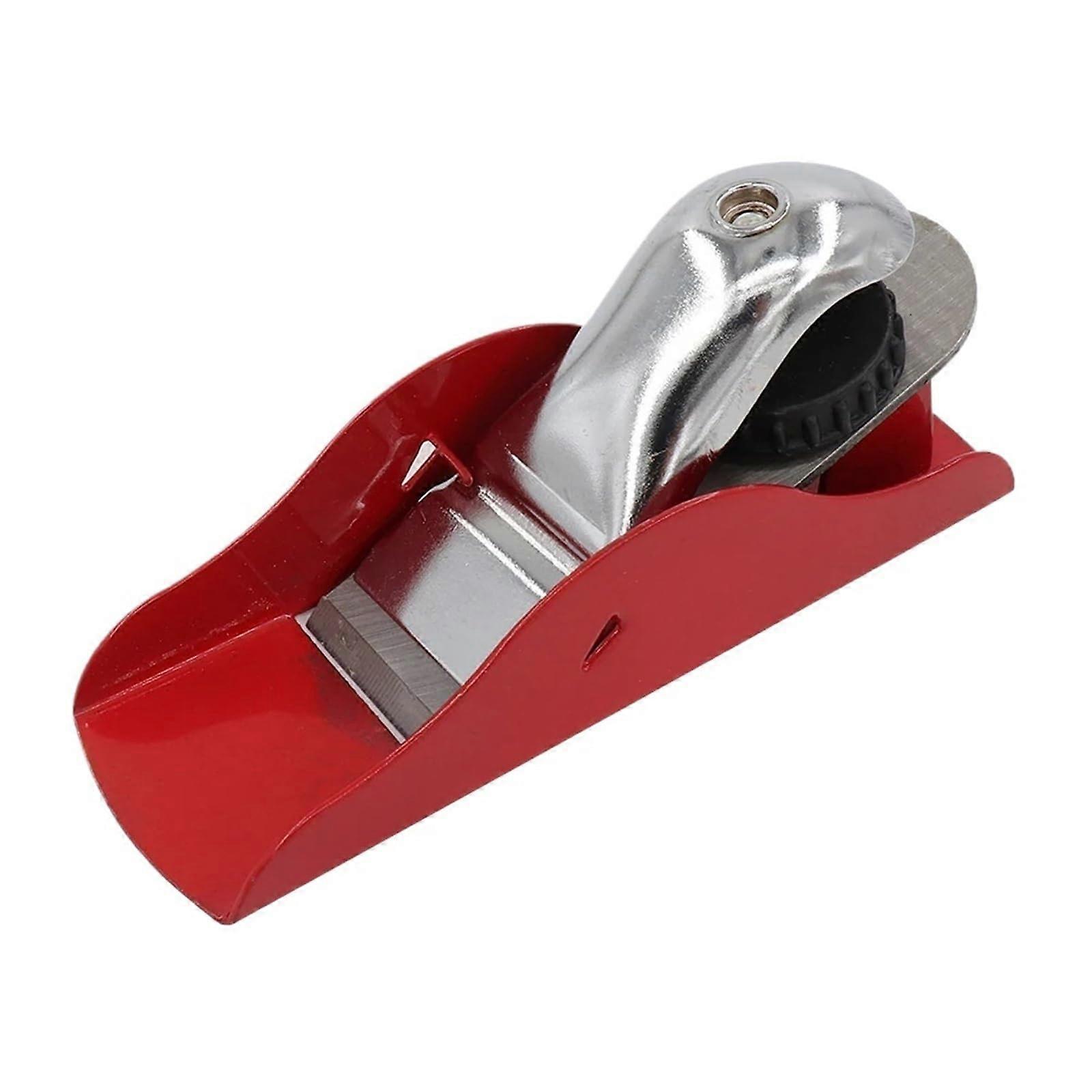 Precision Mini Hand Plane with Steel Blades for Detailed Carving and Edge Smoothing Red