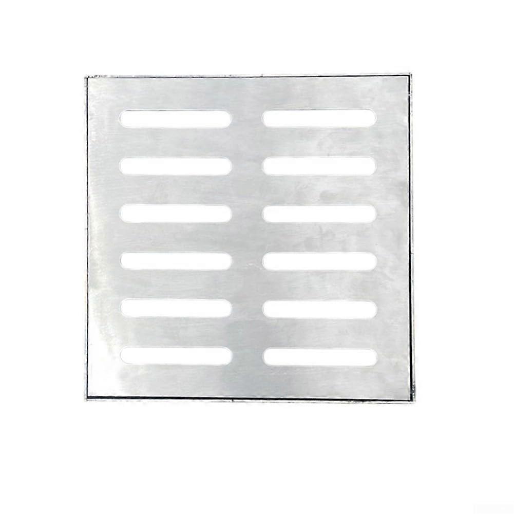304 Stainless Steel Floor Drain With Frame Square Grate Anti Slip Anti Clogging Municipal/Residential 200x200x20mm
