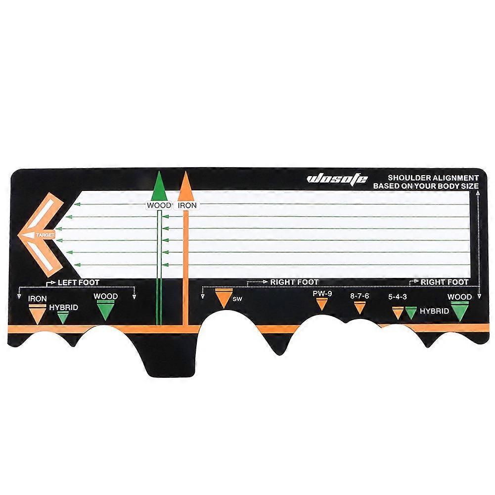 WOSOFE Putter Practice Device Beginner Posture Auxiliary Corrector Golf Swing Training Aid Stick Hitting Station Mat