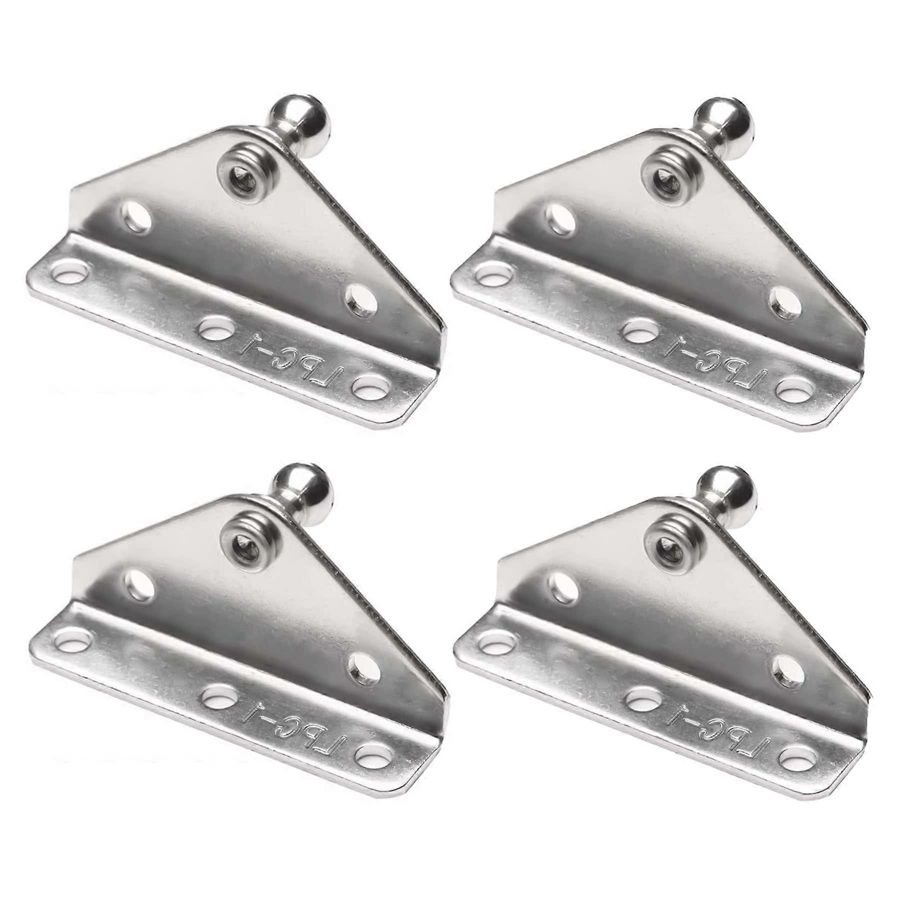 4 Pcs 10mm Gas Spring Lift Support Bracket Set with Ball Studs for Secure Mounting
