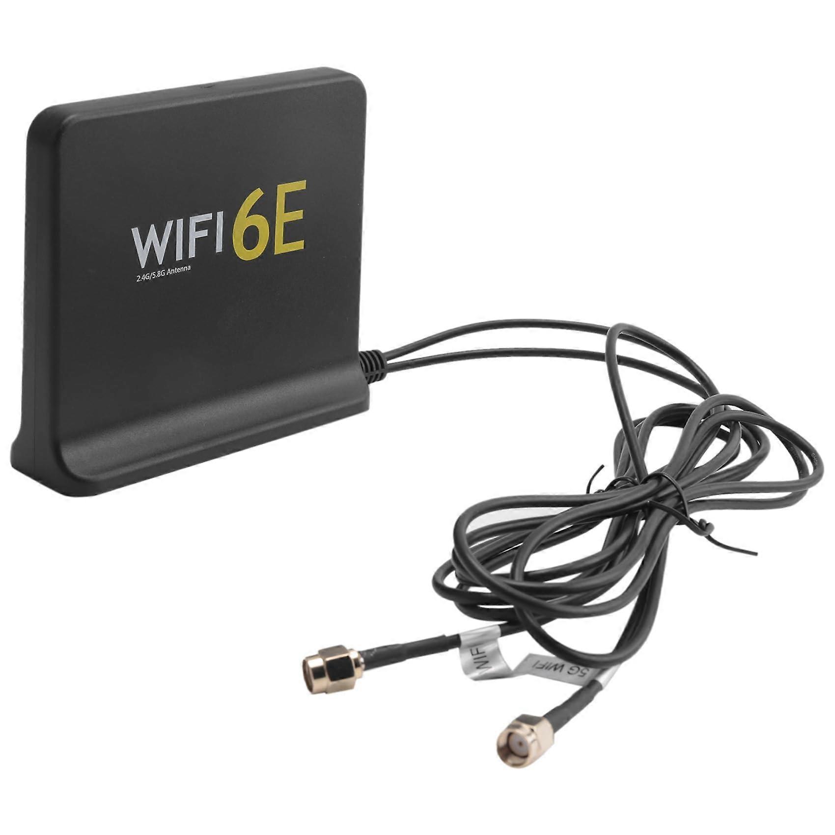 WiFi 6E Antenna Gain 12dBi Dual Band 2.4G 5G 6G Omnidirectional with Magnetic Base Indoor