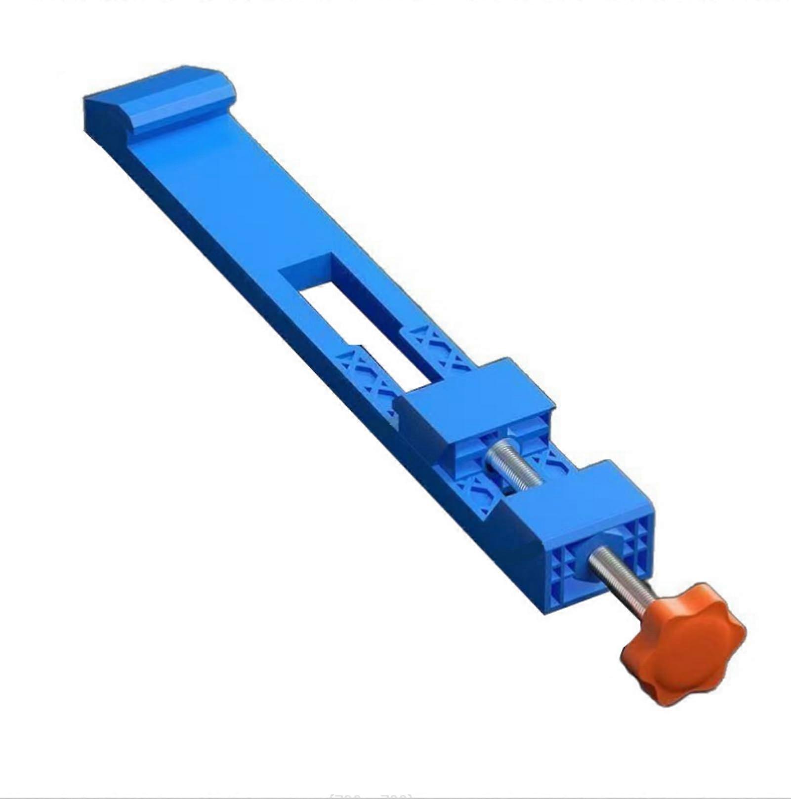 Circular Saw Guide Rail with Adjustable Backrest, Precision Cutting for Wood and Marble, Blue