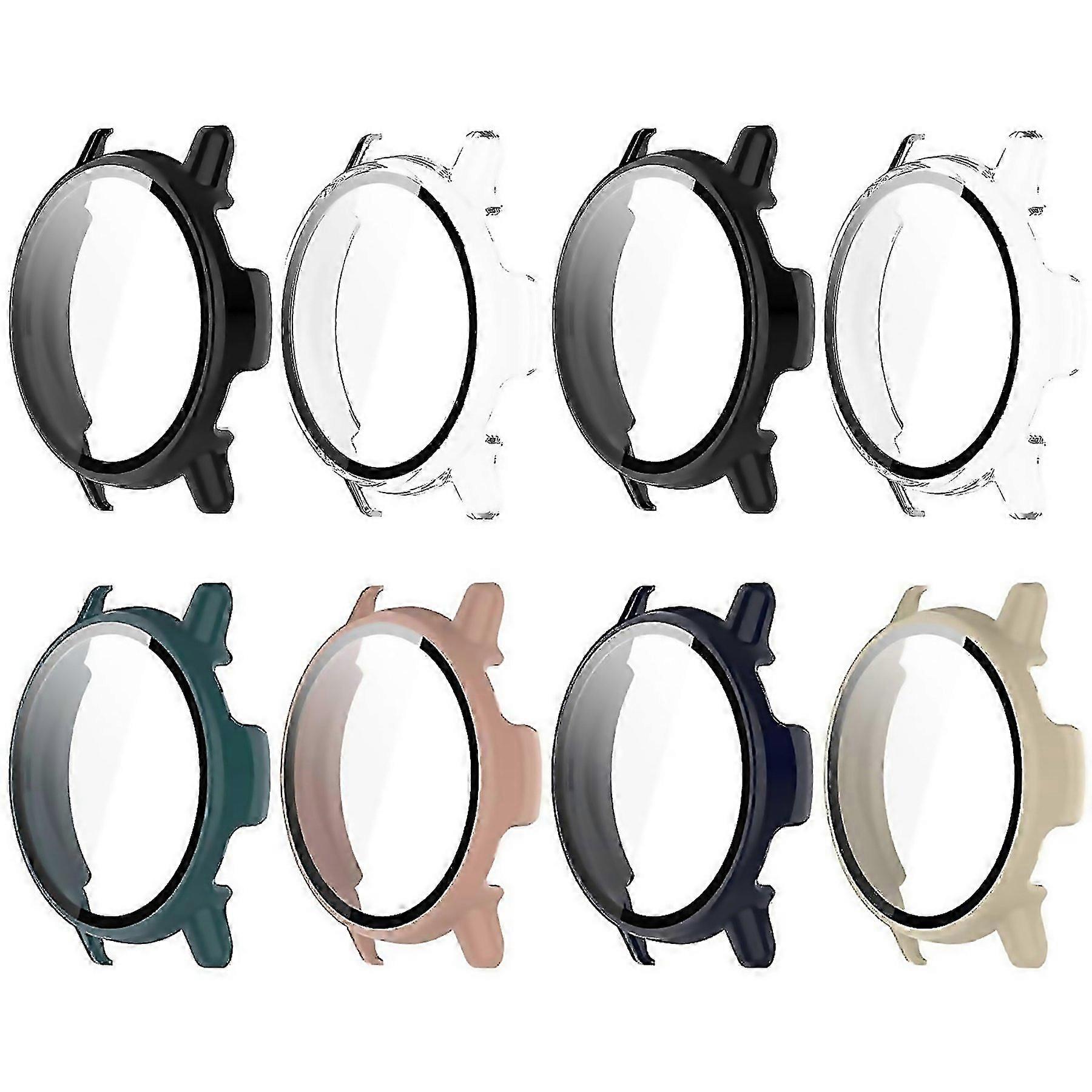 For 8 Pack Case For Garmin Vivoactive 5 Screen Protector Hard Pc Bumper Protective Cover
