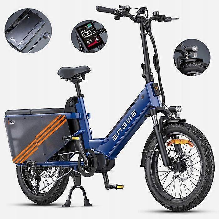 ENGWE LE20 E-Bike 20 Polegadas Bicicletas Elétricas 250W 48V 19,2 Ah 180km Fat Bike azul
