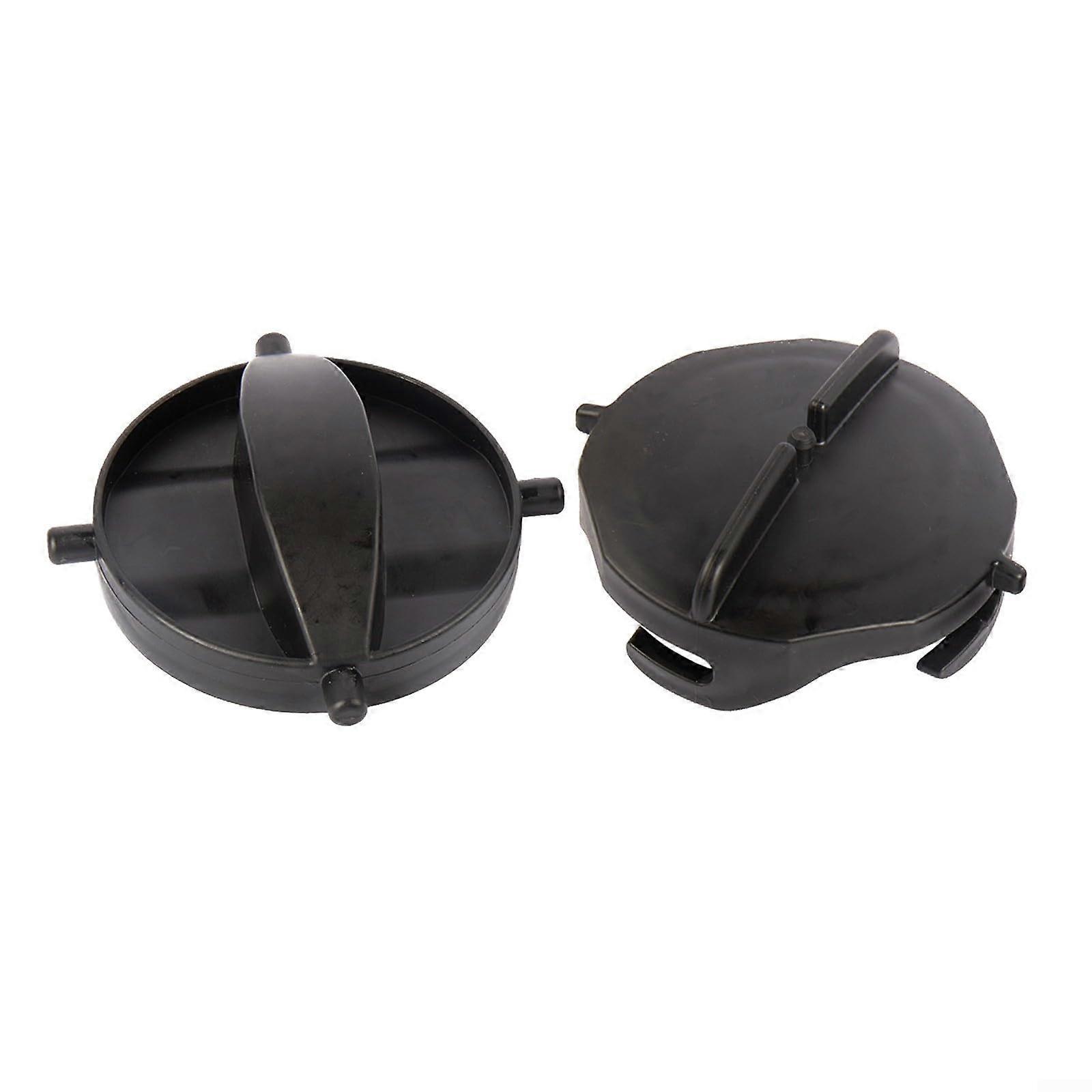 2Pcs RV Sewer Hose Cap Replacement with Leakproof SnapOn Seal, Universal Fit Durable Plastic