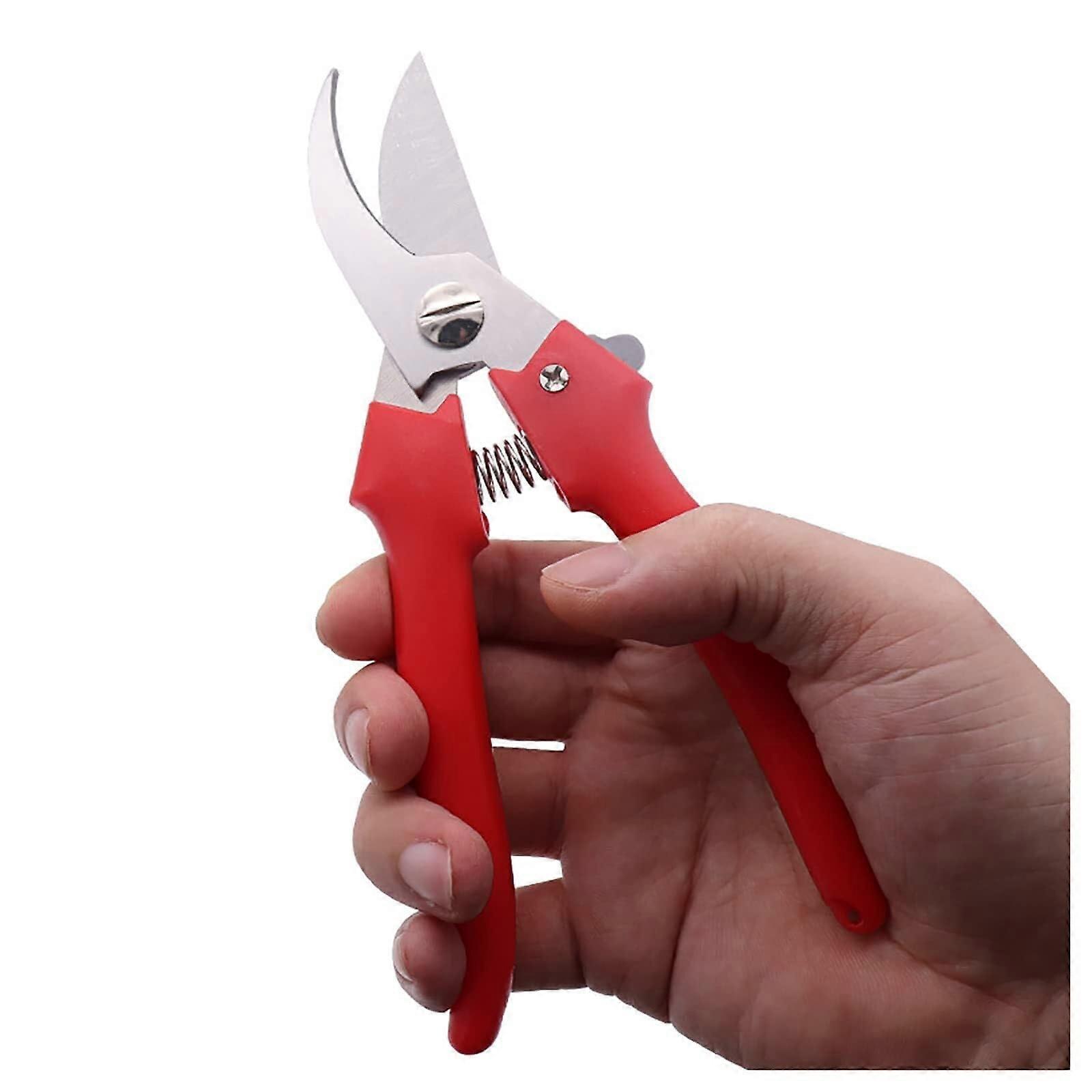 Garden Pruning Shears with Sharp Stainless Steel Blade and Ergonomic Grip for Efficient Cutting