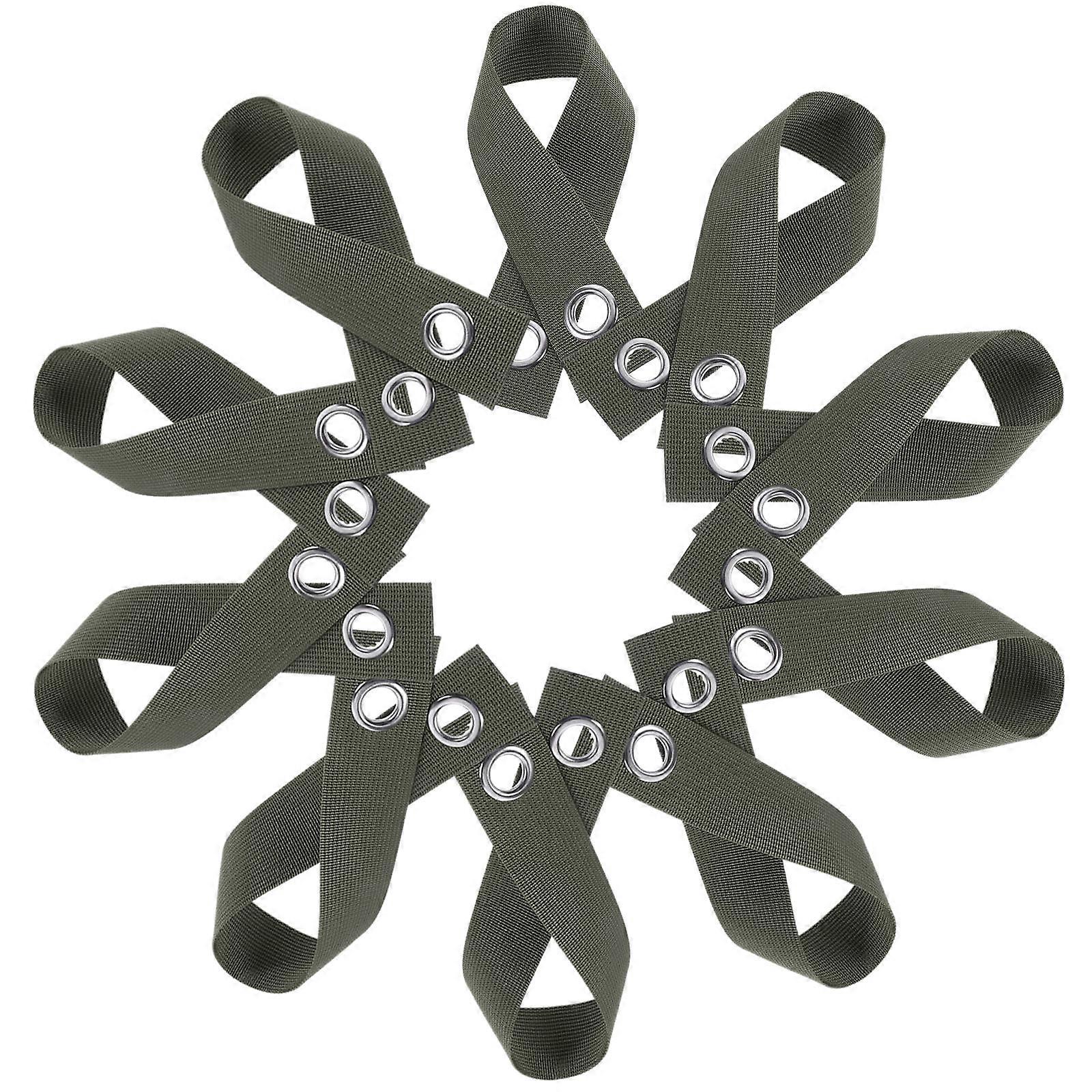 10Pcs Nylon Tree Fixing Straps for Garden Plants Support in Black