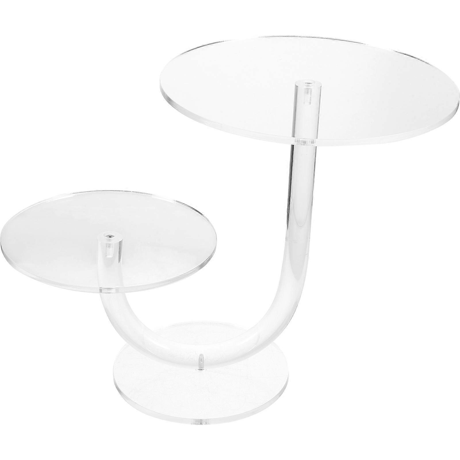 Transparent Acrylic Cake Stand for Cupcake Display with Holder