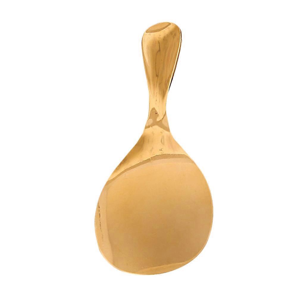 Copper Rice Spoon Ergonomically Designed Handle Smooth Sturdy Multi Functional Home Kitchen 1Set