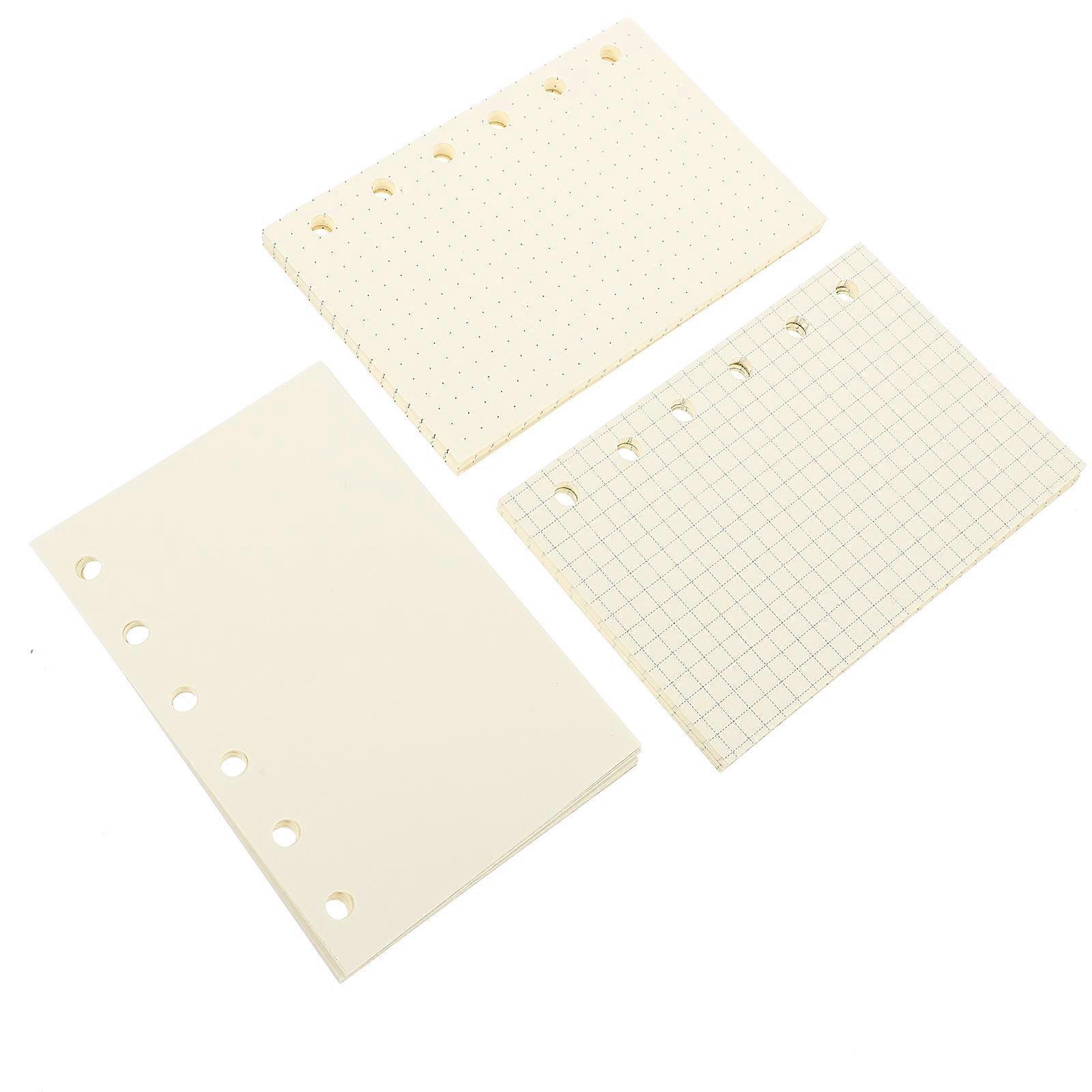 Loose Leaf Paper Planner Inserts for Writing 3Pcs 3 Books Binder Refills