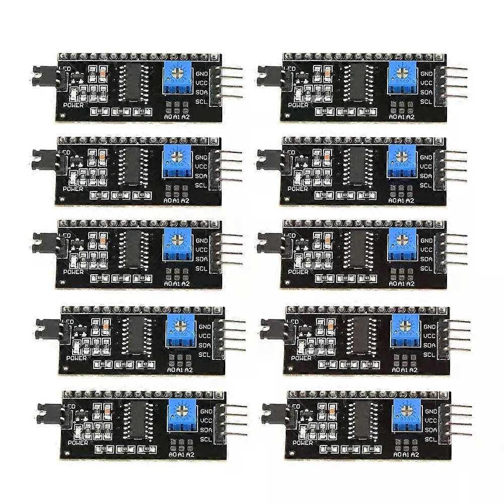 10PCS DC 3-6V PCF8574 LCD Display Adapter Module IIC I2C LCD1602 2004 IIC Serial Interface Board for Arduino