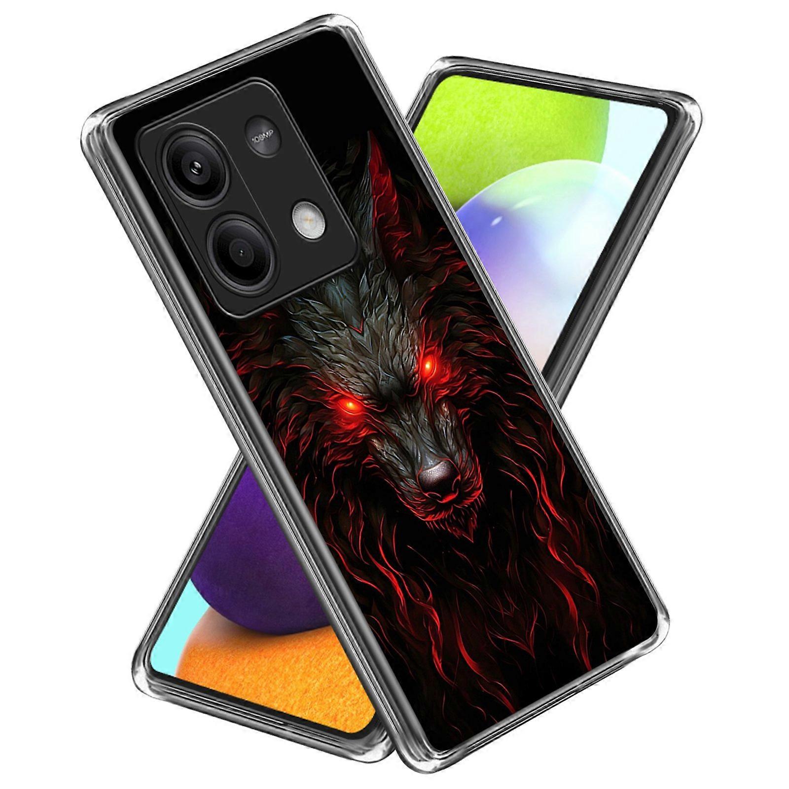 For Xiaomi Redmi Note 13 5G Case Shock-Absorbent TPU Pattern Printed Phone Cover