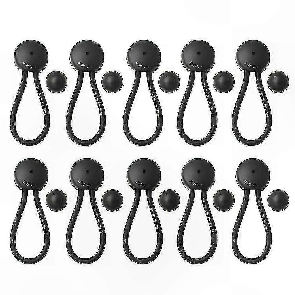 10-Pack Mini Shock Cord and Fastener for Canvas Covers with Ample Length for Versatile Use