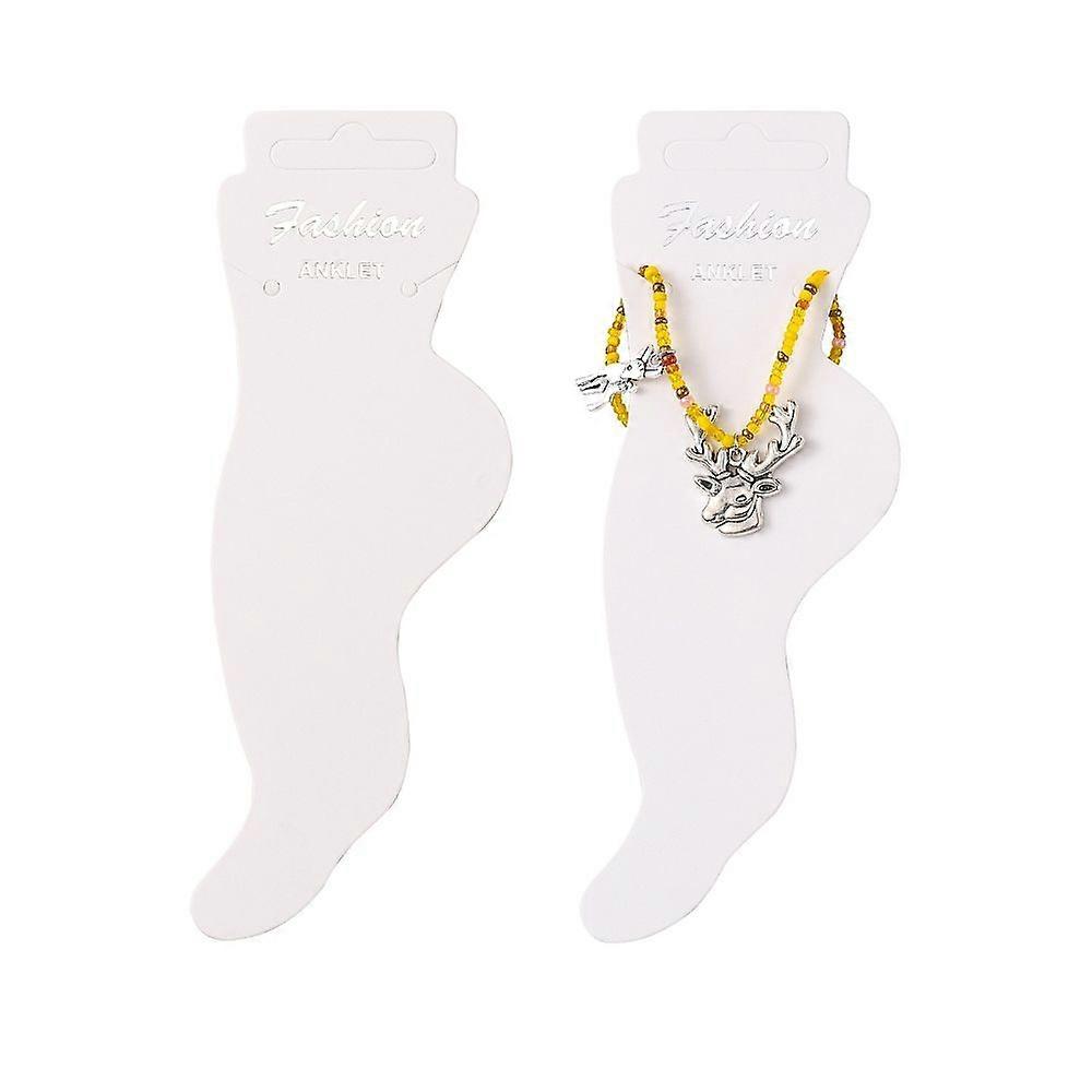 Cardboard Anklet Display Cards White 155x50x0.8mm
