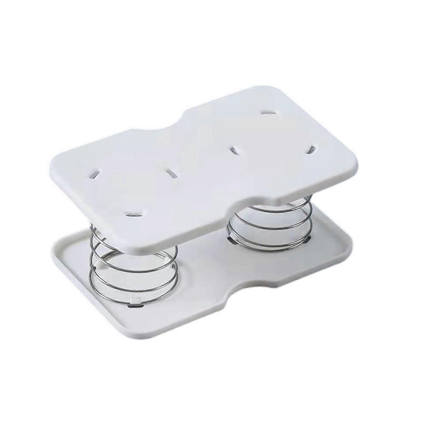Automatic Lift Tissue Box Holder with Dual Spring for Bathroom Kitchen Countertop Organizer