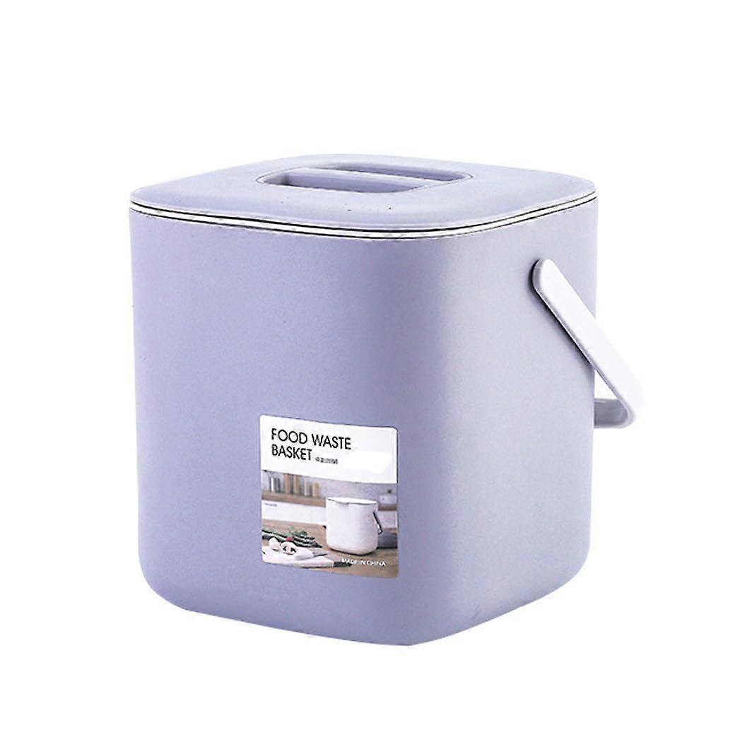 Grey 2Tier Kitchen Compost Bin with OdorSealed Lid, Handle and EasyClean Inner Tank