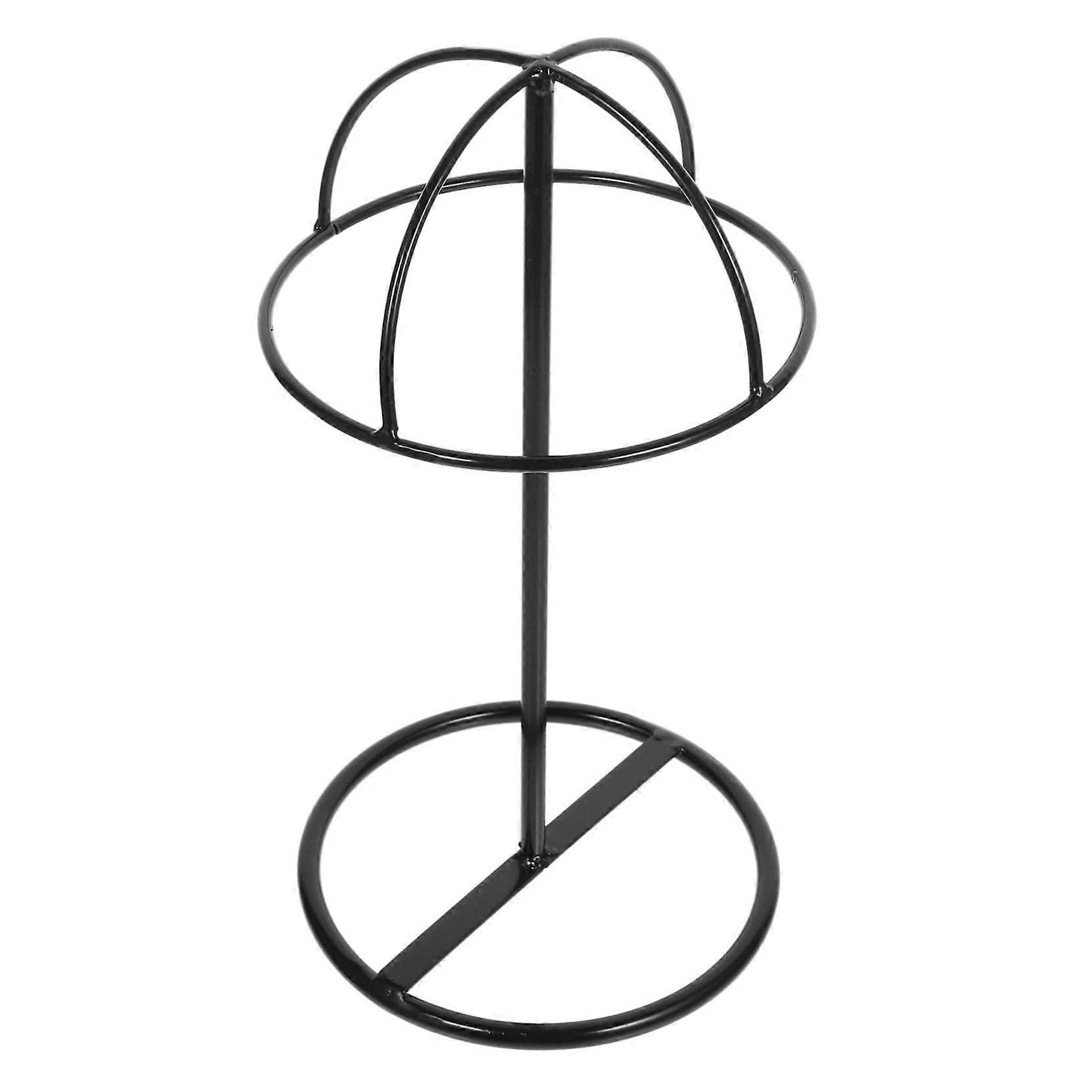 Gold Dome Hat Display Stand with Sturdy Iron Frame for Caps Wigs Hat Shape Protection