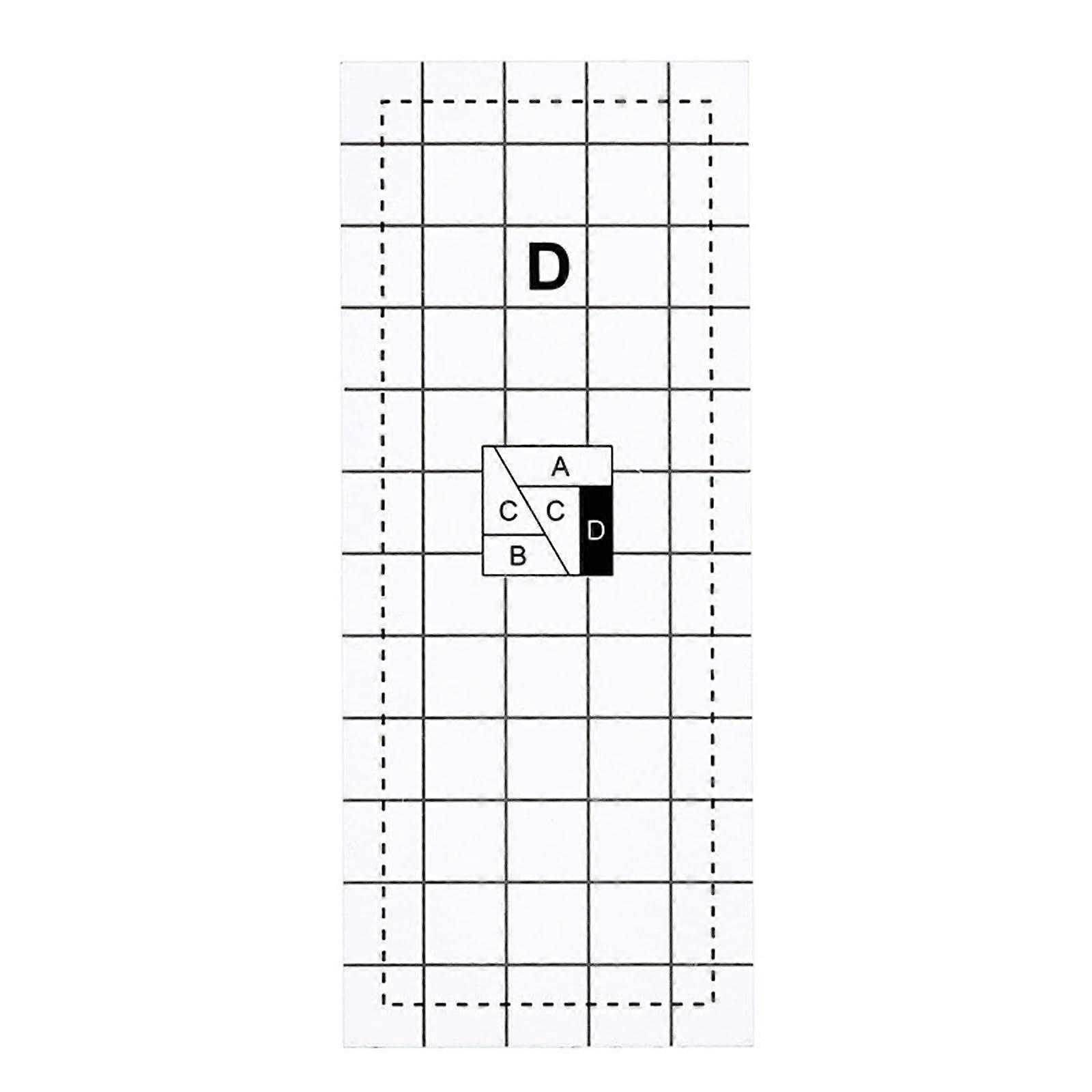Quilting Ruler Clear Acrylic Patchwork Ruler with Precise Measurement Markings for Sewing and Cutting