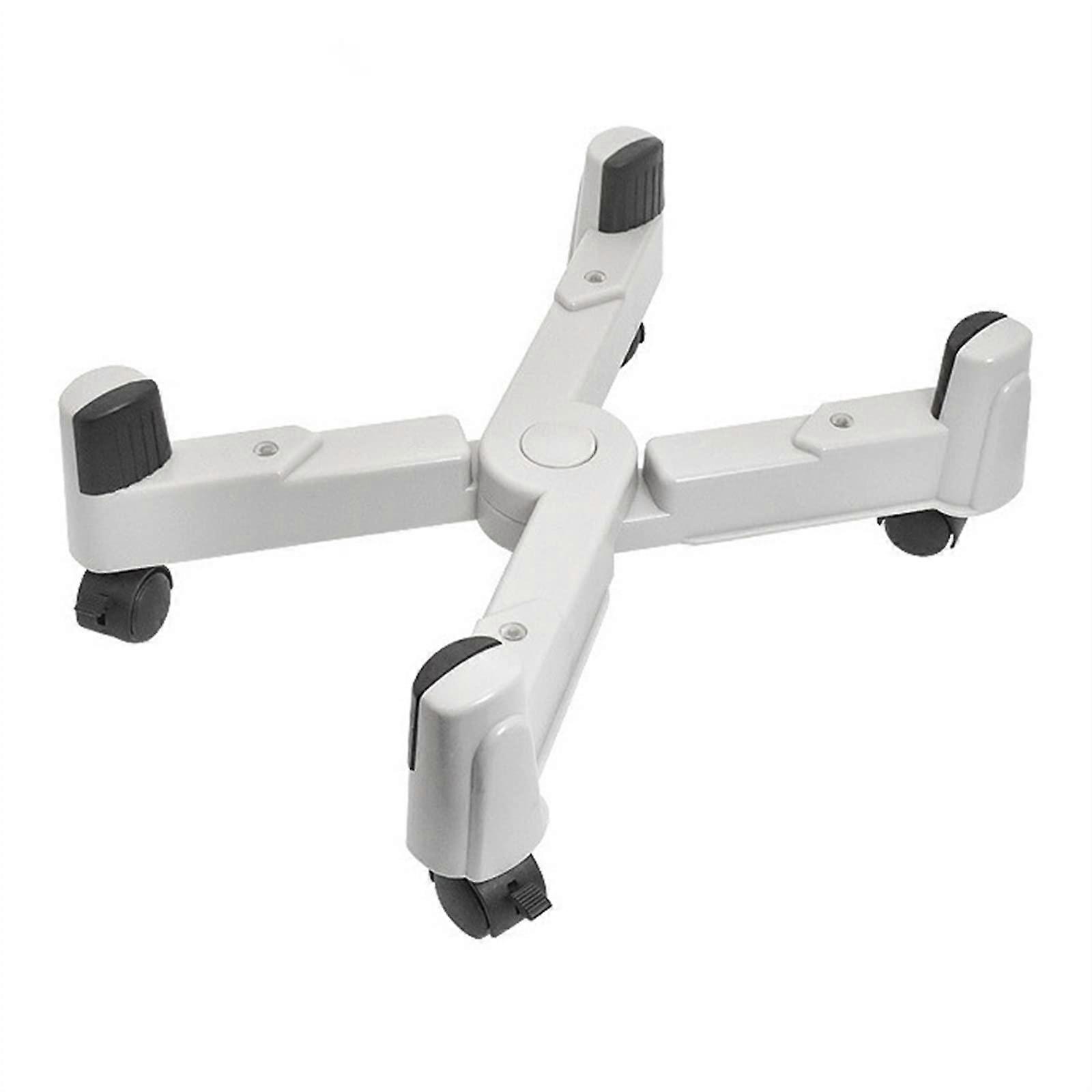 Adjustable PC Tower Stand with 360° Rolling Wheels, Mobile CPU Holder for Under Desk Cooling