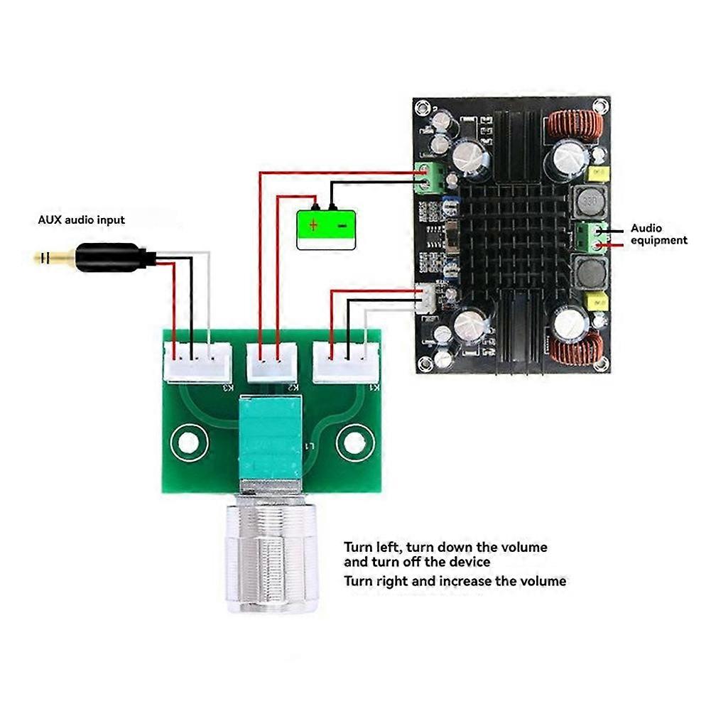 XH-A954 Potentiometer Module Amplifier Board Module Volume Control Board Module Power Switch Power Potentiometer Kit
